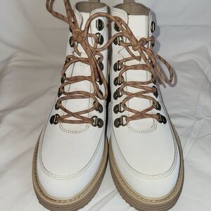 Teva White Lace Up Boots